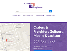 Tablet Screenshot of cratersandfreightersmobile.com